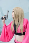 blonde_hair cosplay croptop gintama gun kijima_matako miniskirt pistol skirt soubi_zero rating:Safe score:1 user:pixymisa