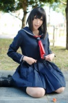 cosplay ichigo_100 kneesocks pleated_skirt sailor_uniform school_uniform skirt toujou_aya wakame rating:Safe score:0 user:nil!