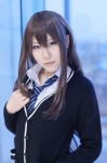 blouse cardigan cosplay idolmaster idolmaster_cinderella_girls roni school_uniform shibuya_rin tie rating:Safe score:0 user:nil!