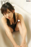 bathroom bathtub cleavage kawamoto_yuka misty_162 one-piece_swimsuit swimsuit rating:Safe score:0 user:nil!