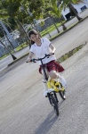 bicycle kneesocks koike_rina pleated_skirt sailor_uniform school_uniform skirt wpb_141 rating:Safe score:0 user:nil!