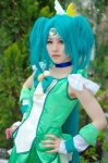 blue_hair choker cosplay cure_march hairband itsuki_(cosplayer) midorikawa_nao pantyhose pleated_skirt pretty_cure skirt smile_precure! tank_top rating:Safe score:0 user:nil!