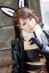 agnes_oblige animal_ears bunny_ears bureiburi_deforuto choker cosplay gloves hairband jacket miho miniskirt skirt tubetop rating:Safe score:1 user:pixymisa