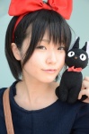 cosplay dress hairbow kiki kiki's_delivery_service kuroneko stuffed_animal rating:Safe score:2 user:nil!