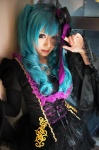 aqua_hair cosplay dress hat hatsune_miku iori ryuu_no_naku_hakoniwa_yori_(vocaloid) thighhighs twintails vocaloid rating:Safe score:0 user:DarkSSA