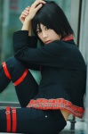 ahoge cosplay croptop crossplay idolmaster jacket jeans kikuchi_makoto shii rating:Safe score:0 user:nil!