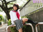 costume kneesocks murakami_airi pleated_skirt sailor_uniform school_uniform skirt rating:Safe score:1 user:nil!