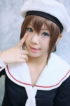 beret cardcaptor_sakura cosplay kinomoto_sakura kousaka_yun sailor_uniform school_uniform tie rating:Safe score:0 user:nil!