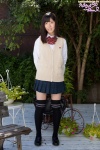 black_legwear blouse nanao_ran pleated_skirt school_uniform skirt sweater_vest thighhighs zettai_ryouiki rating:Safe score:2 user:nil!