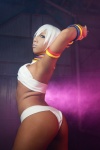 ass bikini cosplay dancing_elena elena non_(ii) street_fighter swimsuit white_hair rating:Safe score:1 user:nil!