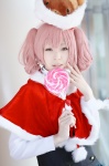 blouse cosplay hino_(ii) inu_boku_secret_service jumper lollipop pink_hair roromiya_karuta school_uniform shawl stuffed_animal twintails rating:Safe score:0 user:nil!