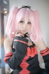 cosplay detached_sleeves dress dust nana_asta_deviluke pink_hair to_love-ru twintails rating:Safe score:0 user:nil!