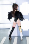 ass boots cosplay hairbow leotard mike reiuji_utsuho thigh_boots thighhighs touhou wings rating:Safe score:2 user:nil!