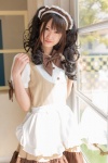 apron bows bowtie cosplay dress hairband maid maid_uniform original princess_curls yu_cherry rating:Safe score:0 user:pixymisa