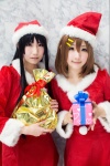 akiyama_mio cosplay hair_clips hirasawa_yui k-on! santa_costume shiina_haru stocking_cap yuushi rating:Safe score:0 user:pixymisa