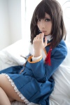 bed blouse cosplay jumper kanda_midori koi_to_senkyo_to_chocolate pantyhose school_uniform shinonome_satsuki rating:Safe score:7 user:xkaras