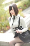 black_legwear cosplay nikukyuu_ayato original pantyhose skirt skirt_lift suspenders sweater zipper rating:Safe score:1 user:Kryzz