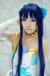 blue_hair choker cosplay detached_sleeves dress hairbow hayase_ami panty_&_stocking_with_garterbelt stocking_(psg) wings rating:Safe score:1 user:nil!