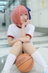 basketball cosplay gym_shorts gym_uniform hairbow minato_tomoka pantyhose pink_hair ro-kyu-bu! rui_(ii) socks rating:Safe score:0 user:pixymisa