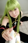 boots cc code_geass cosplay detached_sleeves dress green_hair momose_riyu rating:Safe score:0 user:nil!