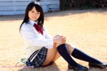 blouse costume kneesocks kurokawa_yui pleated_skirt school_uniform skirt sweater_vest rating:Safe score:0 user:nil!