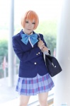 blazer blouse bookbag cosplay hoshizora_rin love_live!_school_idol_project orange_hair pleated_skirt risako school_uniform skirt rating:Safe score:0 user:nil!