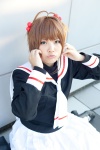 antenna_hair cardcaptor_sakura cosplay kinomoto_sakura pleated_skirt rikuta sailor_uniform school_uniform skirt rating:Safe score:0 user:pixymisa