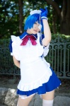 apron blue_hair cosplay dress eyepatch gloves hairband handcuffs ikkitousen iori maid maid_uniform ryomou_shimei thighhighs zettai_ryouiki rating:Safe score:0 user:nil!