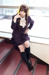 blazer blouse cosplay hairband hair_ribbons kneesocks pleated_skirt school_uniform skirt suzumiya_haruhi suzumiya_haruhi_no_yuuutsu yuzunyan rating:Safe score:1 user:nil!