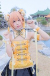 cosplay double_bun hello!_aki_love_live!_participation hoshizora_rin itsuki_akira love_live!_school_idol_project miniskirt orange_hair skirt tubetop rating:Safe score:0 user:nil!