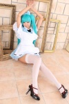 apron aqua_hair dress hairband hatsune_miku mixture necoco thighhighs twintails vocaloid white_legwear zettai_ryouiki rating:Safe score:1 user:nil!