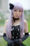 choker cosplay dress elbow_gloves gloves hairbow purple_hair rue tagme_character tagme_series rating:Safe score:1 user:nil!