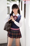 blouse bookbag nishino_koharu pleated_skirt school_uniform skirt sweater_vest twintails rating:Safe score:0 user:nil!