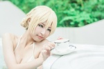 bikini blonde_hair braid cosplay darjeeling garden_(ii) girls_und_panzer hot_tub na-san swimsuit teacup rating:Questionable score:0 user:Beako