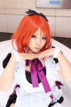 apron bathroom bathtub cosplay dress hairbow higurashi_ran love_live!_school_idol_project maid maid_uniform m_vol.1 nishikino_maki red_hair wet rating:Safe score:2 user:nil!