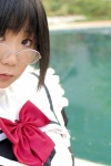 apron aruto chocoball cosplay dress glasses kokoro_toshokan megane_joshi rating:Safe score:1 user:nil!