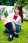 blouse bookbag kneesocks pleated_skirt school_uniform skirt yoshida_momoko rating:Safe score:0 user:nil!