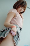 ass blouse miniskirt saki skirt skirt_lift rating:Safe score:2 user:nil!
