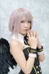 corset cosplay idolmaster idolmaster_cinderella_girls koshimizu_sachiko purple_hair wings yunpero rating:Safe score:0 user:nil!