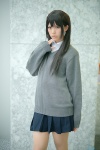 blouse cosplay harumiya_yun pantyhose pleated_skirt school_uniform sheer_legwear skirt sweater tagme_character tagme_series rating:Safe score:5 user:nil!