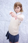 cosplay kanda_midori misaka_mikoto pleated_skirt school_uniform skirt sweater_vest to_aru_kagaku_no_railgun rating:Safe score:0 user:xkaras