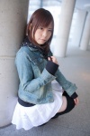 denim_jacket katou_mari pleated_skirt skirt sweater thighhighs zettai_ryouiki rating:Safe score:0 user:pixymisa