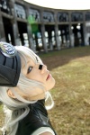 armor bodysuit cosplay galhound garrison_cap intron_depot kobayakawa_saiko police_uniform policewoman silver_hair rating:Safe score:0 user:nil!