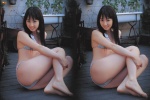akiyama_rina ass barefoot bikini polka_dots swimsuit rating:Safe score:1 user:nil!