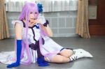 boots cosplay cure_moonlight dress heartcatch_precure! one_elbow_glove pretty_cure purple_hair takamura_aoi tsukikage_yuri rating:Safe score:1 user:nil!