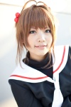 antenna_hair cardcaptor_sakura cosplay kinomoto_sakura rikuta sailor_uniform school_uniform rating:Safe score:0 user:pixymisa