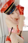 bikini_top boots cosplay gloves hat hisame_chirumi macross macross_frontier multi-colored_hair sheryl_nome shorts suspenders swimsuit rating:Safe score:0 user:nil!