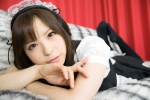 apron black_legwear cosplay hairband katou_mari maid maid_uniform original pantyhose rating:Safe score:1 user:pixymisa