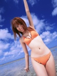 beach bikini cat_jump cleavage ocean swimsuit yamamoto_azusa rating:Safe score:1 user:nil!