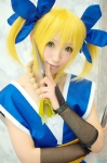 aka blonde_hair cosplay gauntlets hairbow knives kunoichi tagme_character tagme_series twintails rating:Safe score:0 user:nil!